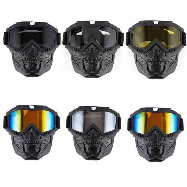 Casco de motocross, casco de motocicleta con gafas, guantes, cubierta  facial para motocross, bicicle Ticfox