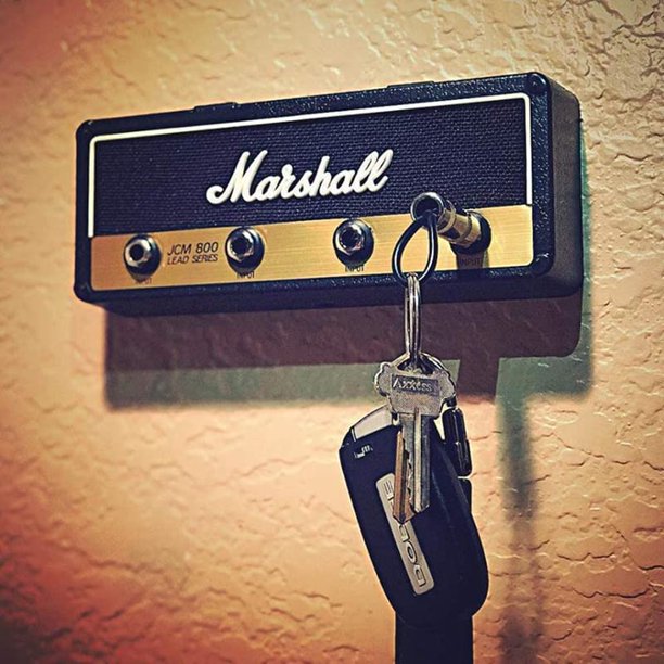 Marshall Llavero Montado en la Pared, Gancho de Enchufe de Guitarra JCM800,  Soporte de Almacenamiento en