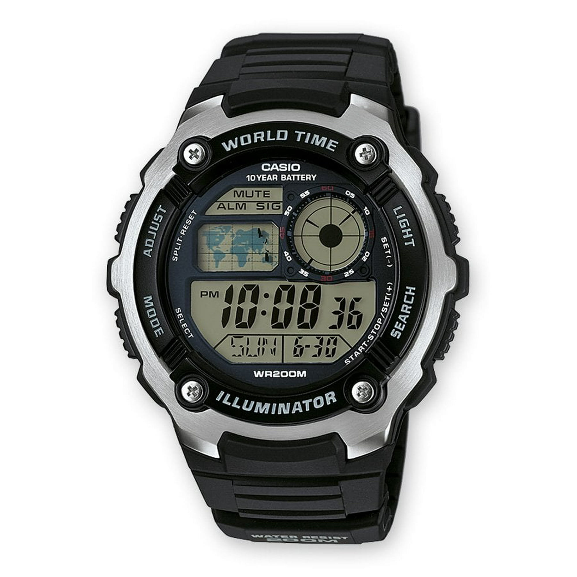 Casio AE-1000W-1AVCF Reloj deportivo de resina con banda negra