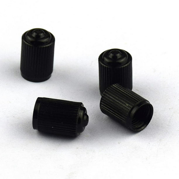 Ouzorp Tapones para neumáticos de automóvil, 12 tapas de vástago de  válvula, color negro, tapones universales de vástago de válvula de  neumático para