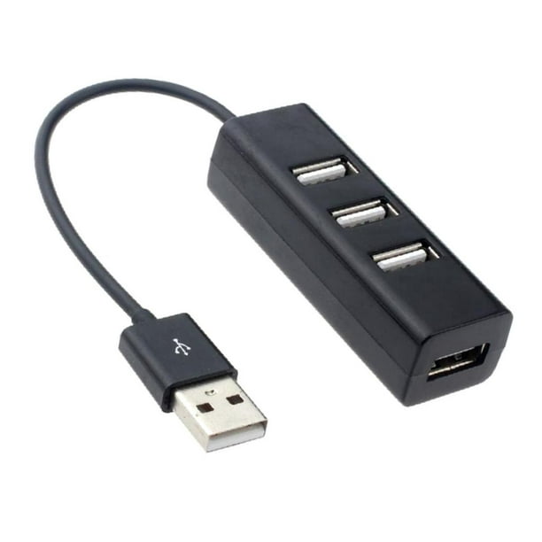 Concentrador USB 3.0 alimentado con 4 puertos Divisor de datos de  concentrador USB Interruptor de encendido / apagado individual portátil (4  puertos) Yotijar Hub portátil