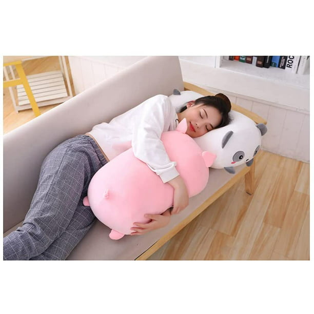 DaysU Almohada de bebé para dormir con bonito estampado de animales y  puntos elevados relajantes, almohada suave y plana para niños y niñas de 1  a 3