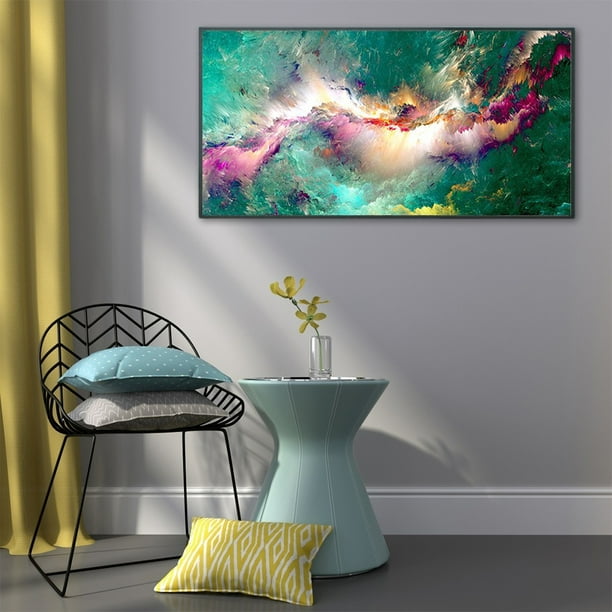 Cuadros de arte abstracto para sala de estar, pintura en lienzo de ojos  coloridos, arte de