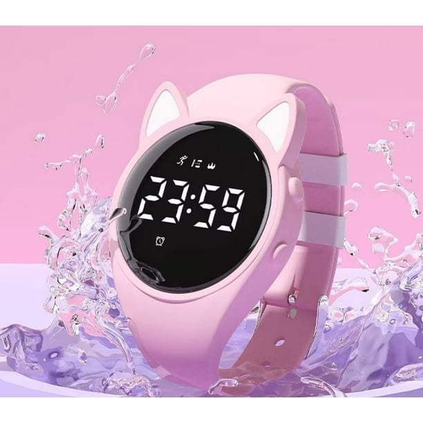 Relojes para niños Reloj deportivo digital para niñas y niños, rastreador  de ejercicios con despertador, cronómetro, relojes impermeables sin