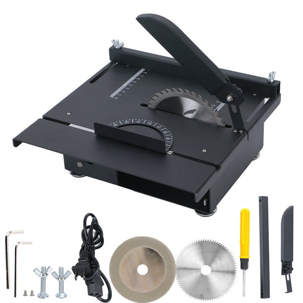 Mini sierra de mesa, sierra de mesa, mini soporte para sierra de mesa en  miniatura, máquina cortadora multifuncional, ingeniería de precisión  NikouMX