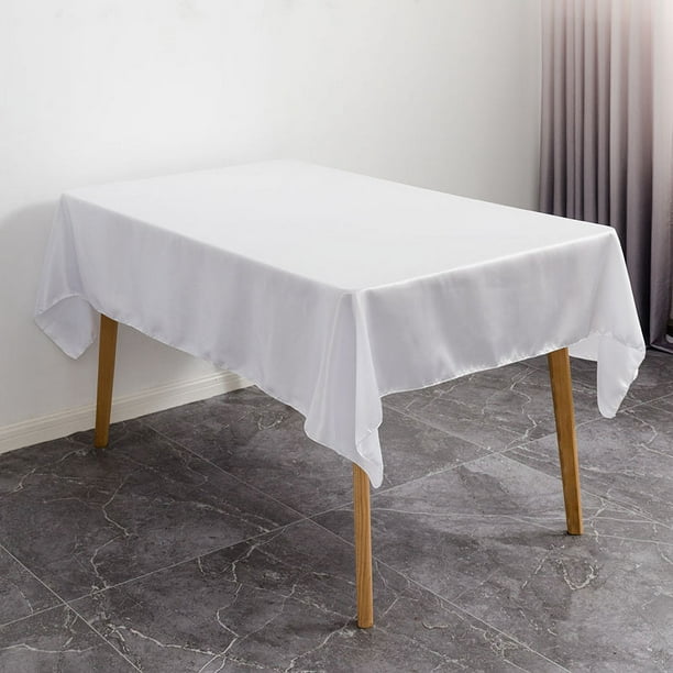 Mantel antimanchas mesa rectangular jacquard impermeable 140x240 cm, tacto  tela, Color Blanco - Ring