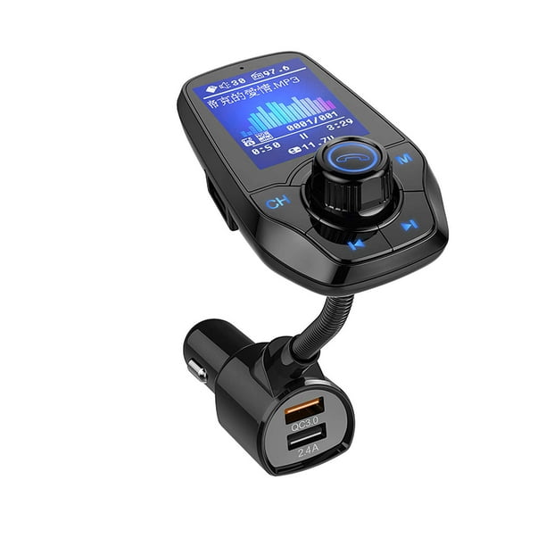 Cargador de coche USB Puerto dual Bluetooth Manos libres Llamada QC3.0
