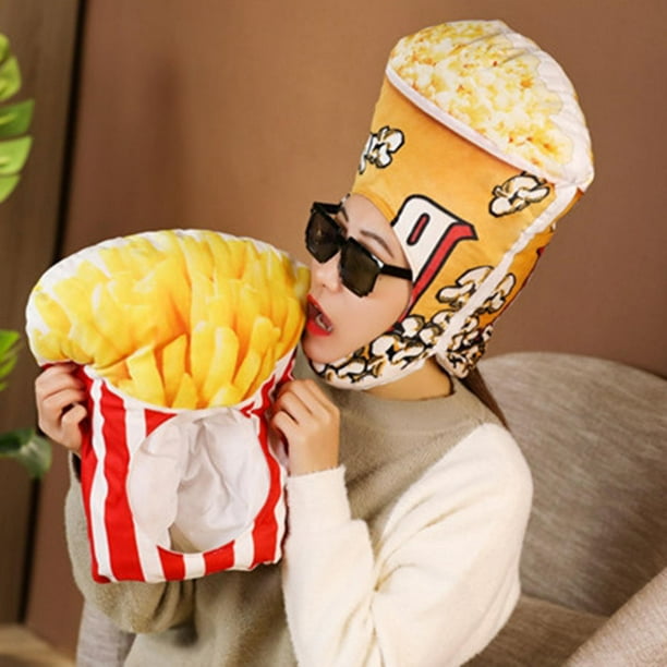 Sombrero de palomitas de maíz de felpa, accesorio de disfraz, sombreros,  decoración de Festival de Halloween, vestido elegante Soledad Sombrero de