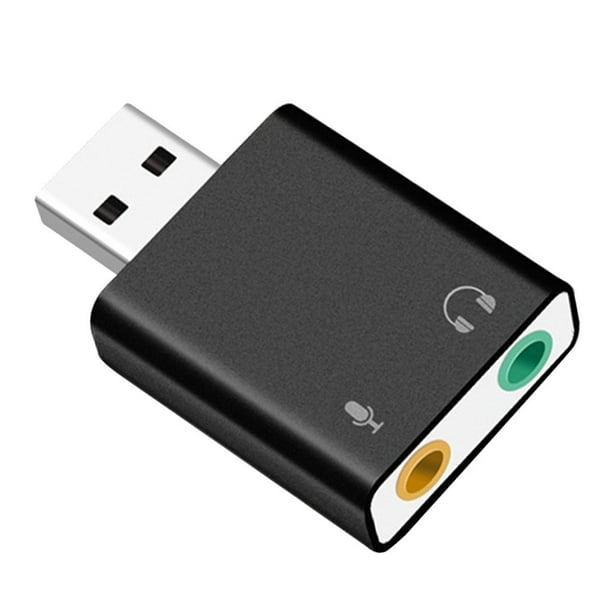 Tarjeta De Audio Sonido Y Micrófono Externa USB A Jack 3.5mm