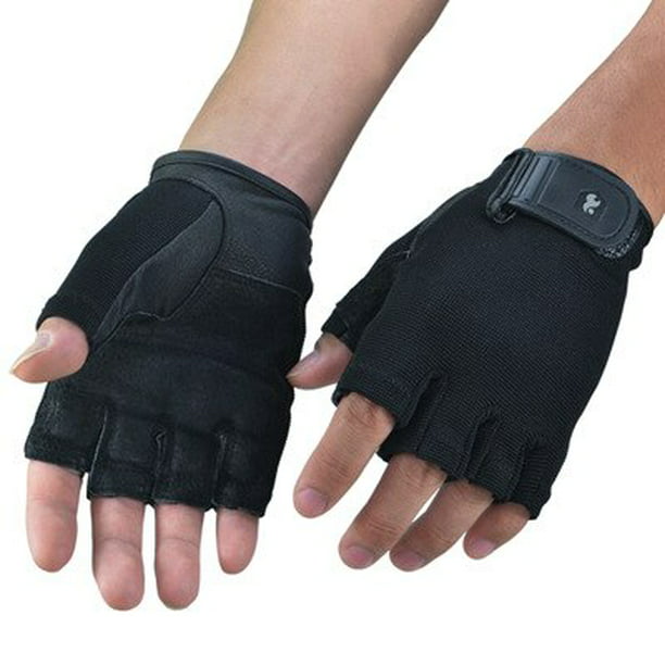 BOODUN-guantes de gimnasio para hombre y mujer, mancuernas de medio dedo  para Crossfit, entrenamient Fivean Guantes deportivos