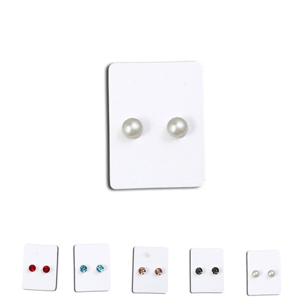 5 pares de clips de cristal no perforantes en pendientes magnéticos para  hombre y mujer Pendientes falsos con imán GeweYeeli PS11461-01