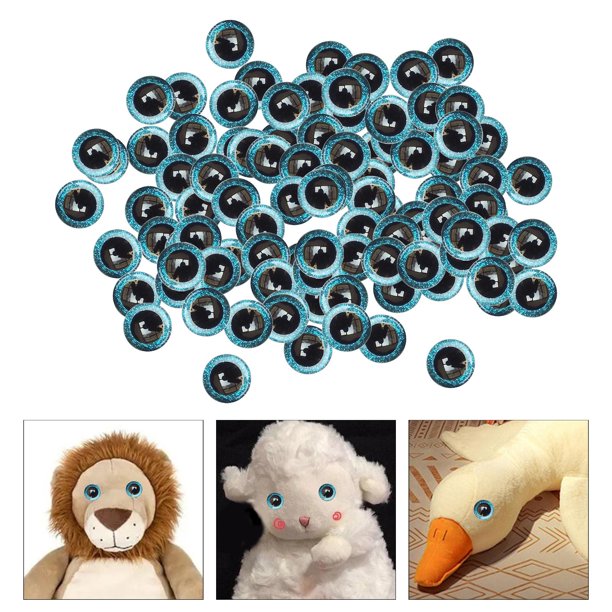 Ojos de seguridad de 0.591 in, ojos de plástico para manualidades de  plástico, para gato de peluche de muñeca Amigurumi, accesorios de bricolaje  - 20