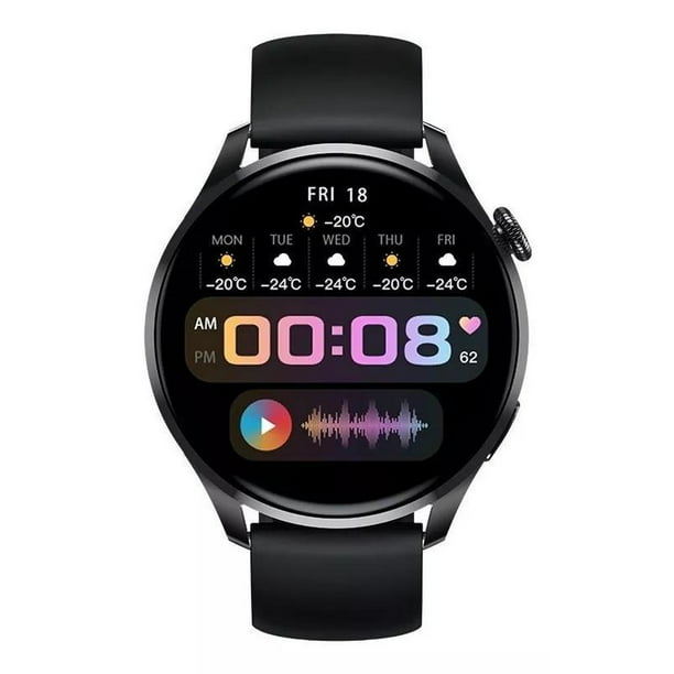 Smartwatch Redondo Premium Reloj Inteligente Hombre Mujer Genérico Redondo