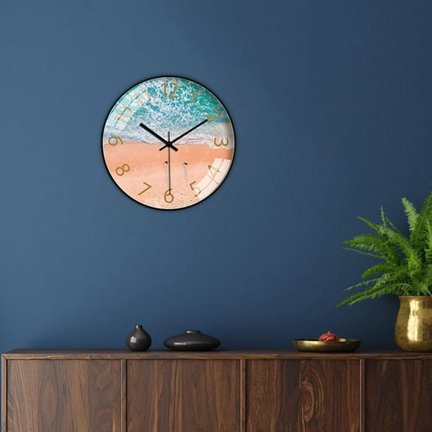 1st owned Relojes de pared grandes para decoración de sala de estar,  relojes de pared silenciosos que no hacen tictac, funciona con pilas, reloj  de