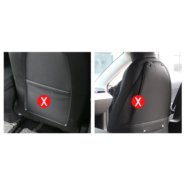 Comprar Organizador de cuero para respaldo de asiento de coche, bolsa de  almacenamiento, funda protectora, almohadilla antipatadas, estilo de coche  para coches, organizador de respaldo de asiento de coche, Protector de  asiento