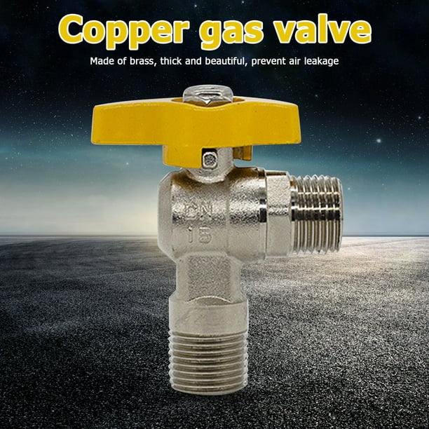 Válvula de gas de cobre de 1/2 Válvula de servicio del calentador