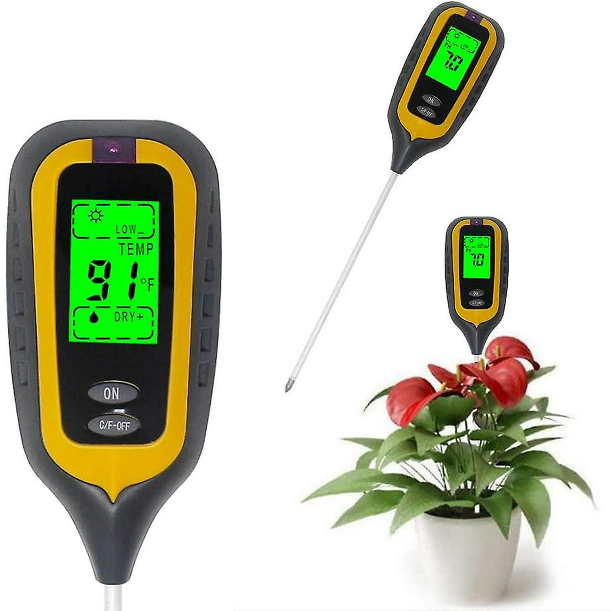 Medidor de humedad PH, humedad y luz para plantas - Electrónica DIY