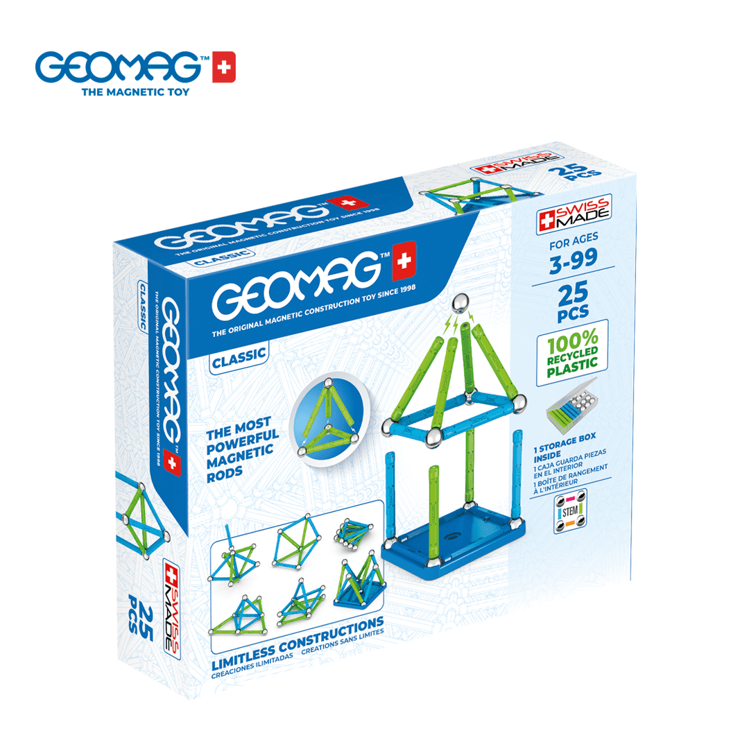 Geomag Juguete Clásico De Figuras Magneticas Eco 25 Pzas Geomag ...