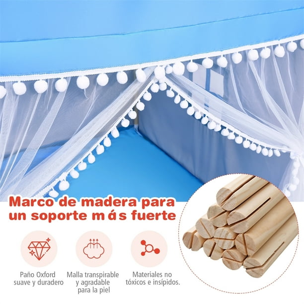 Carpa Plegable 2x2 Azul Armazón Reforzado – Mallas Y Tejidos México