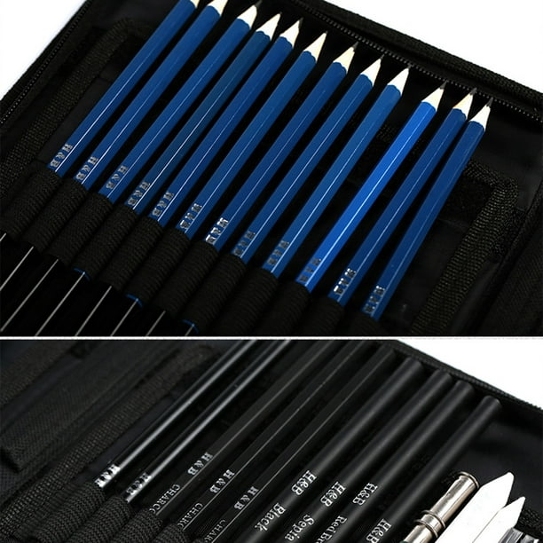 Pluma de dibujo H&B H&B 48Pcs Art Supplies Sketch Tool Set Lápices de dibujo  de dibujo profesional con bolsa H&B Pluma de dibujo