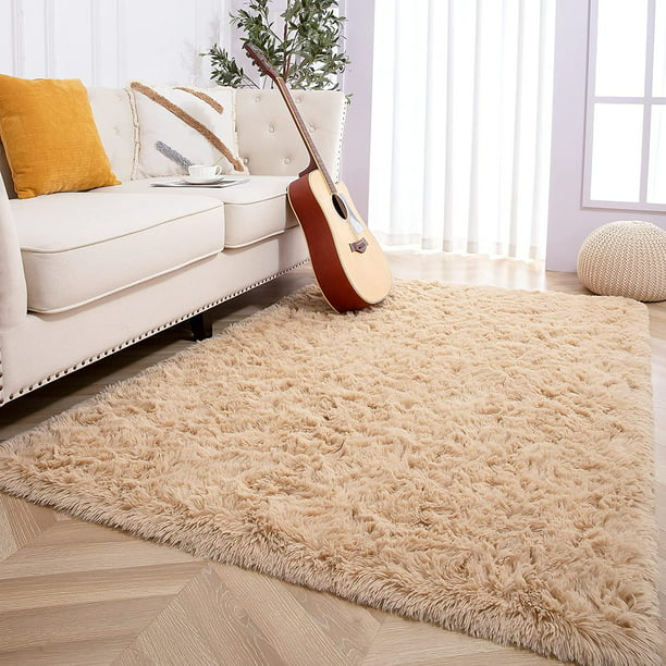 YOBATH Alfombras grandes de 8 x 10 pies para sala de estar, alfombra grande  y esponjosa para dormitorio, alfombras suaves y peludas para niños y