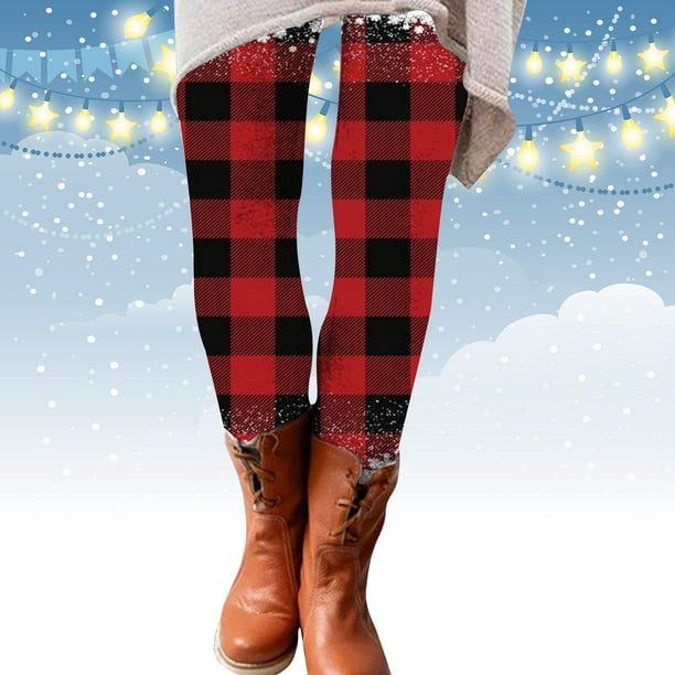 Gibobby Leggins Termicos Mujer Leggings navideños ajustados y
