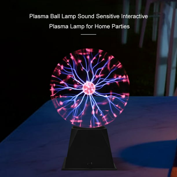 Lámpara de bola de plasma de luz de bola de plasma, lámpara de plasma  sensible al tacto, USB/batería de cristal mágico luz electrostática  Halloween