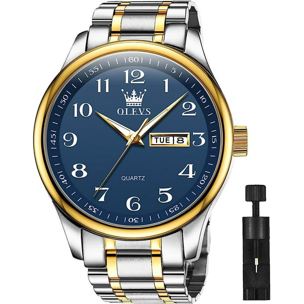 KISOARTWQ Reloj Hombre Barato Reloj Mujer Reloj automatico Relojes de  Diamantes para Hombre Vestido de Lujo Reloj Impermeable de Acero Inoxidable  con Fecha Luminoso(Color:D,Size:) : : Moda