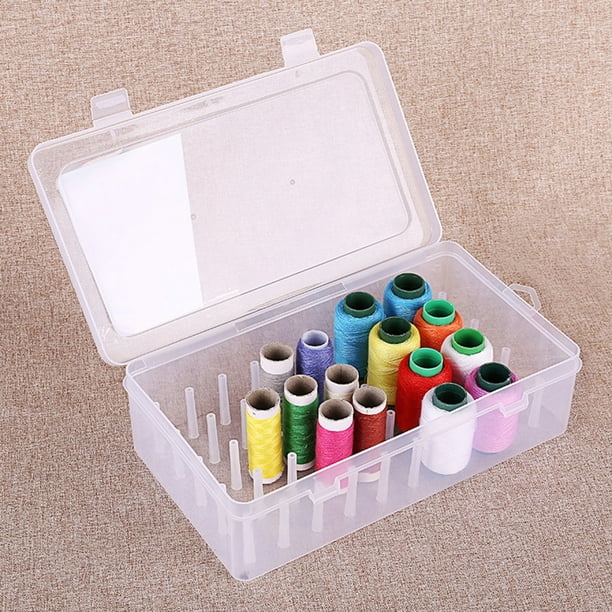 Paquete de 6 cajas de almacenamiento de plástico para lápices de colores,  cajas de almacenamiento para herramientas de pesca, herramientas de coser