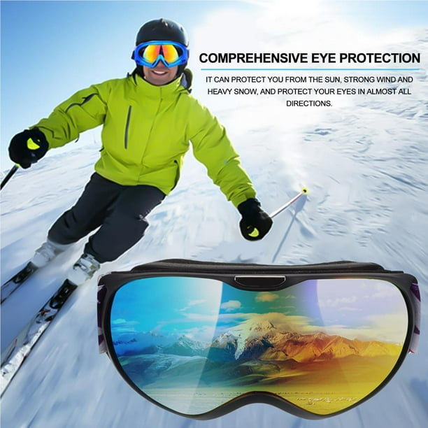 Advancent OBAOLAY, gafas de esquí para niños, gafas para niñas y niños,  gafas multifuncionales para Snowboard, gafas de nieve para esquiar al  Deportes de nieve Azul