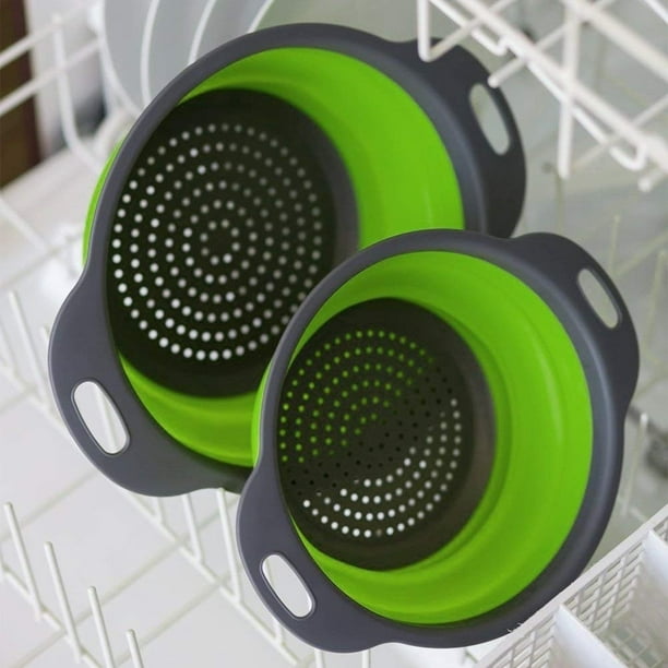 Colador De Frutas Y Verduras De Cocina, Coladores De Alimentos, Colador  Plegable De Silicona Para Cocina, Colador De Cesta De Lavado De Frutas Y  Verduras, Escurridor Plegable Con ANGGREK Food Colanders