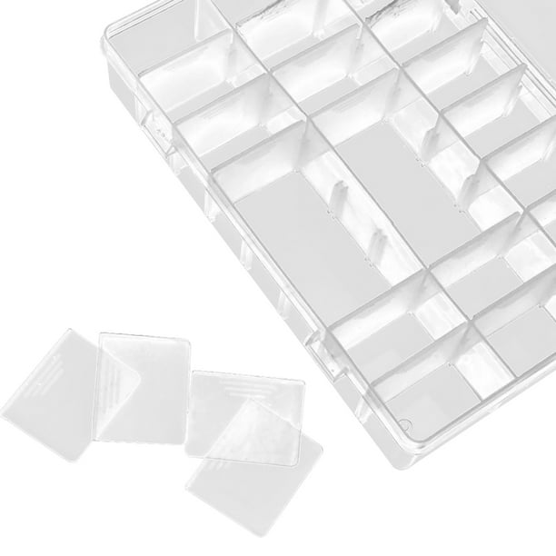  Caja organizadora de hilo de bordar  Caja de plástico de 17  compartimentos con tapa, organizador de hilos de bordado con 100 bobinas de  cartón y 640 calcomanías de números de