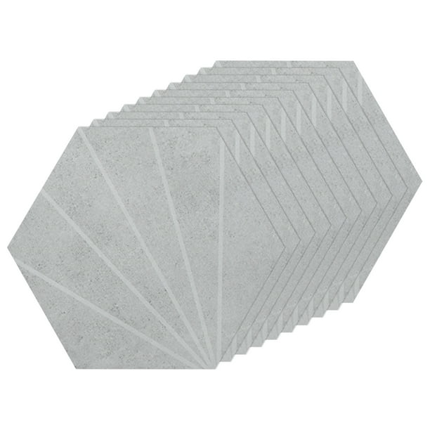 Vinilo baldosas suelo hexagons luiza antideslizante - adhesivo pared -  sticker revestimiento - 60x135cm-10stickershexagones30x26cm
