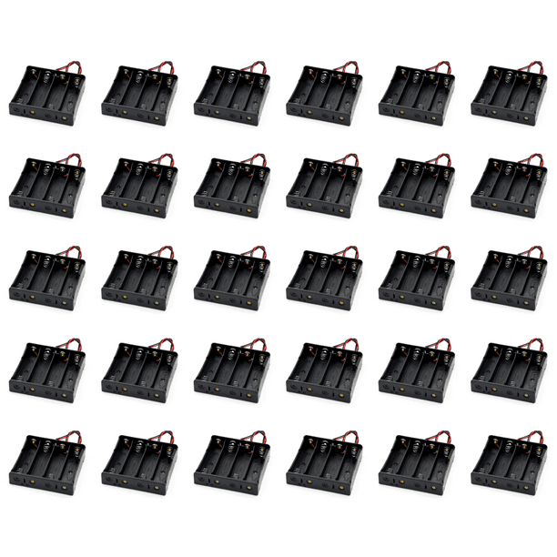 Adaptador Porta Pilas AAA A 18650 – Soporte Cilíndrico De Plástico Para 3 Pilas AAA, Color Negro