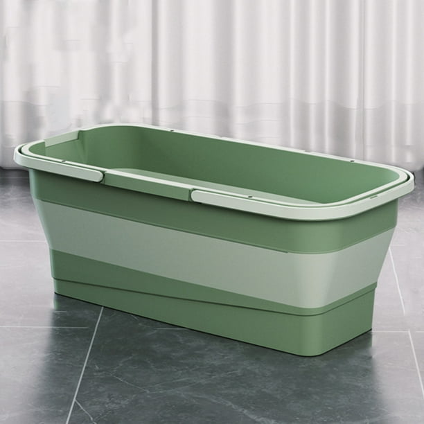 Cubo De Fregona Plegable Lavabo plegable de 22L, accesorio multifuncional  para limpieza del hogar y baño