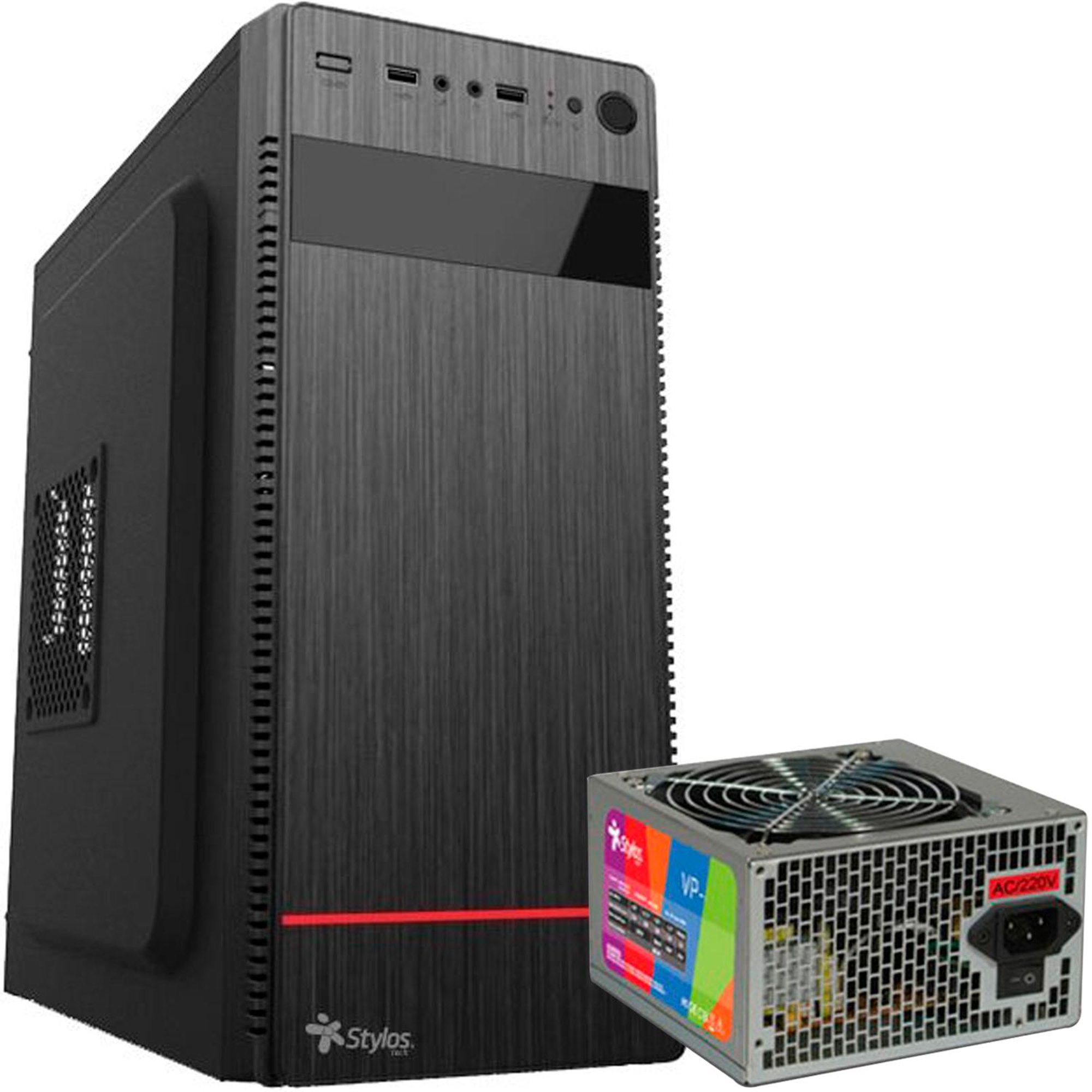 CAJA TORRE MICRO - ATX INCLUYE FUENTE ALIMENTACION 500W PC