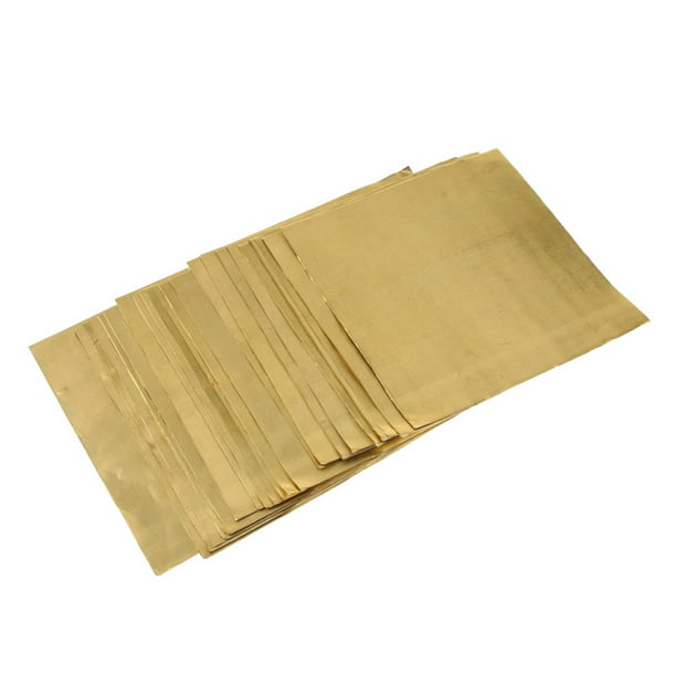  200 envoltorios de papel de aluminio para caramelos, papel  cuadrado de papel de aluminio dorado de 4 x 4 pulgadas, envoltorios de papel  de aluminio de aluminio para embalaje de chocolate