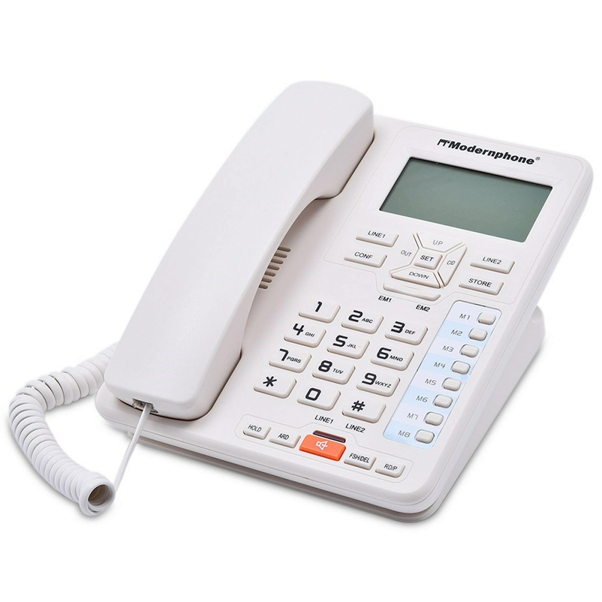 Teléfono fijo con cable de escritorio Teléfono fijo Botón grande para  personas mayores Teléfono MABOTO Aparatos telefónicos