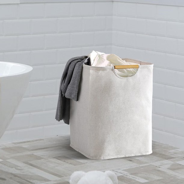 Cesta de almacenamiento de ropa sucia multifunción para baño