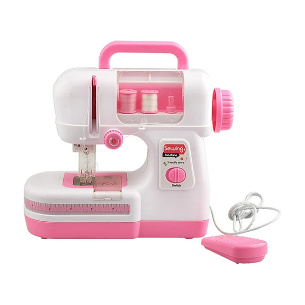 Juguete de de coser, mini de coser eléctrica para , primera de coser,  juguete de artes y manualidades para de 8 año Rosa Hugo máquina de coser  eléctrica