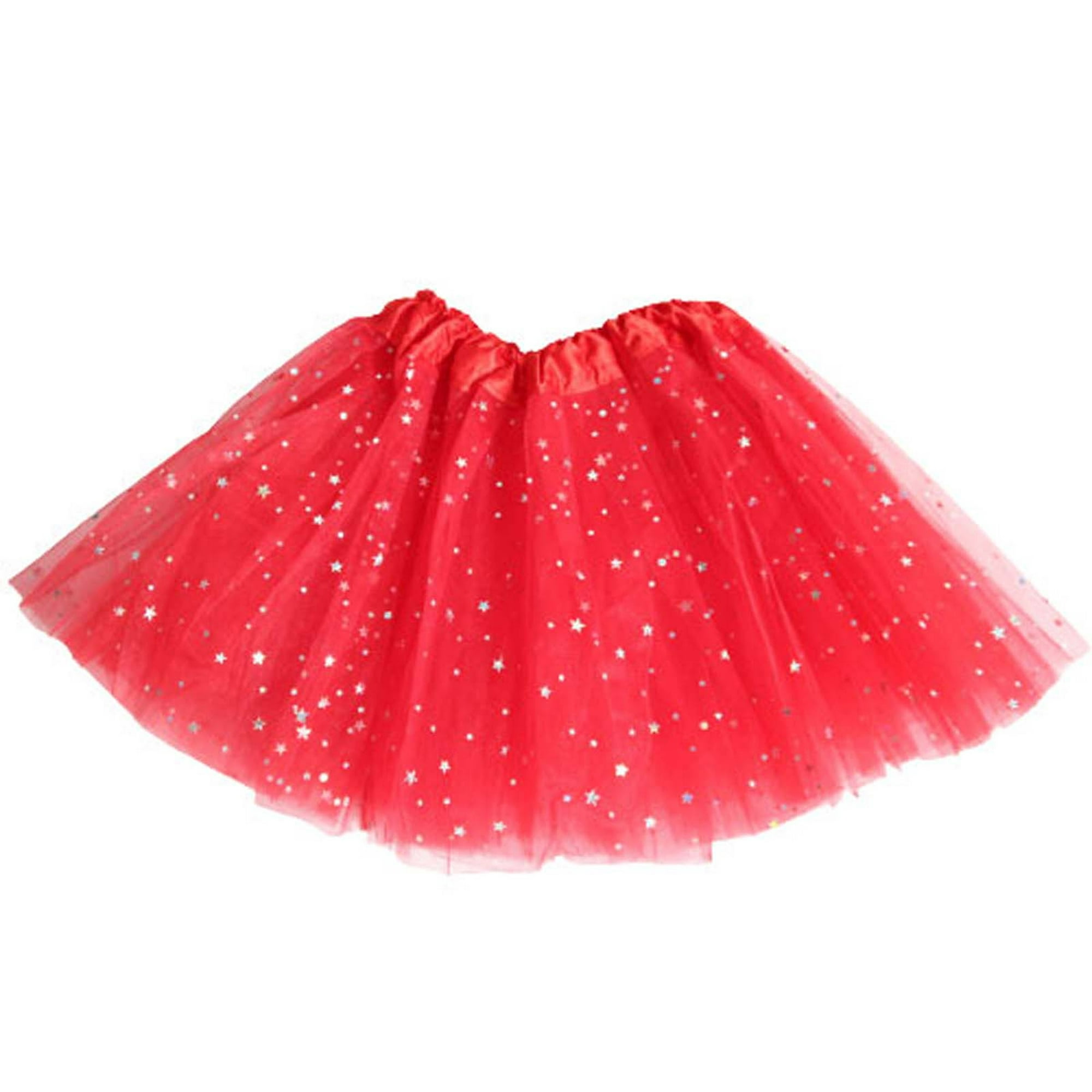 Tutú para Ballet y Danza - Falda de Tul para Niña y Mujer Color Rojo I