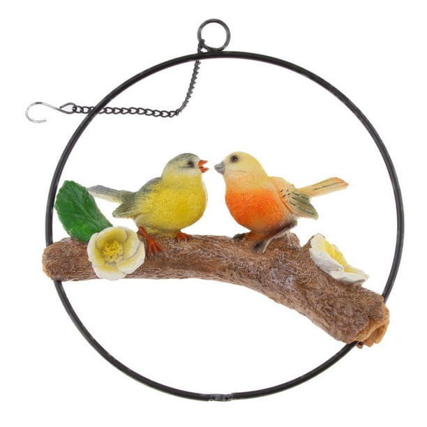 CREApop® Pájaros decorativos 4 cm, poliresina, decoración