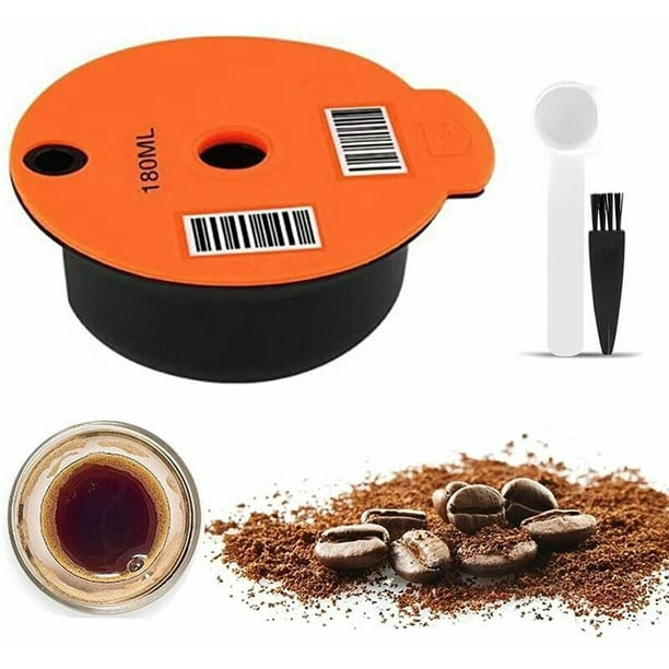 Cápsulas de café, filtro de café reutilizable, cápsula de café de plástico  recargable con cuchara para cafetera Bosch Tassimo, 180 ml esquí esquí  Gafas de esquí