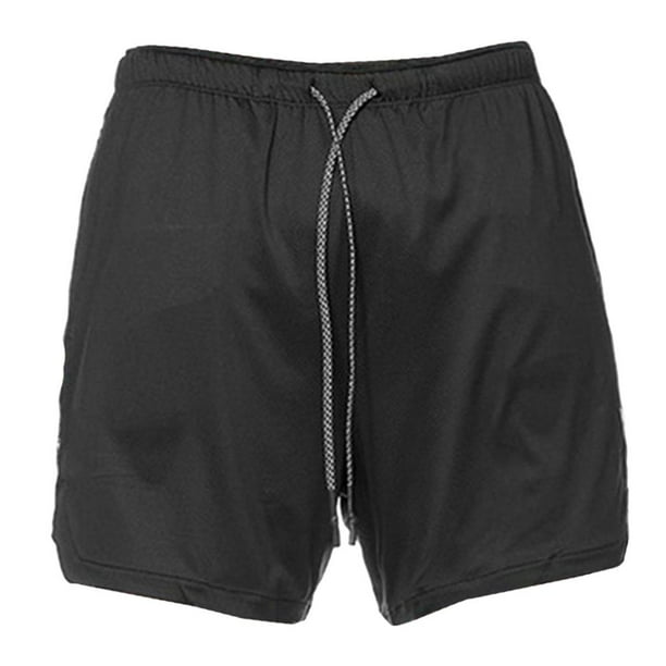 Pantalones Cortos Deportivos Para Hombre Entrenamiento Culturismo GIMNASIO  Negro