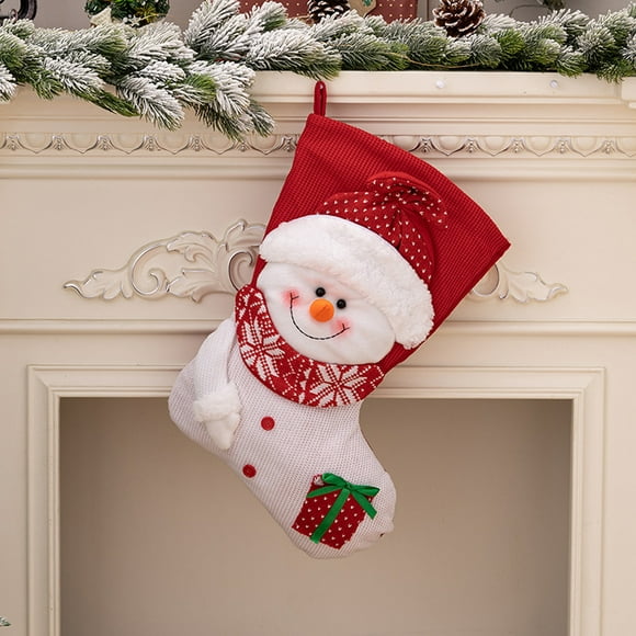 teissuly christmas socks vintage plush christmas socks gift bag christmas decoration christmas gift bag teissuly wer202310165298