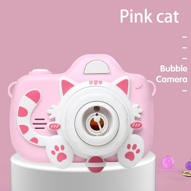 Cámara de burbujas de juguete para niños, lindo gato, vaca, máquina de  burbujas, juguete para soplar burbujas JAMW Sencillez