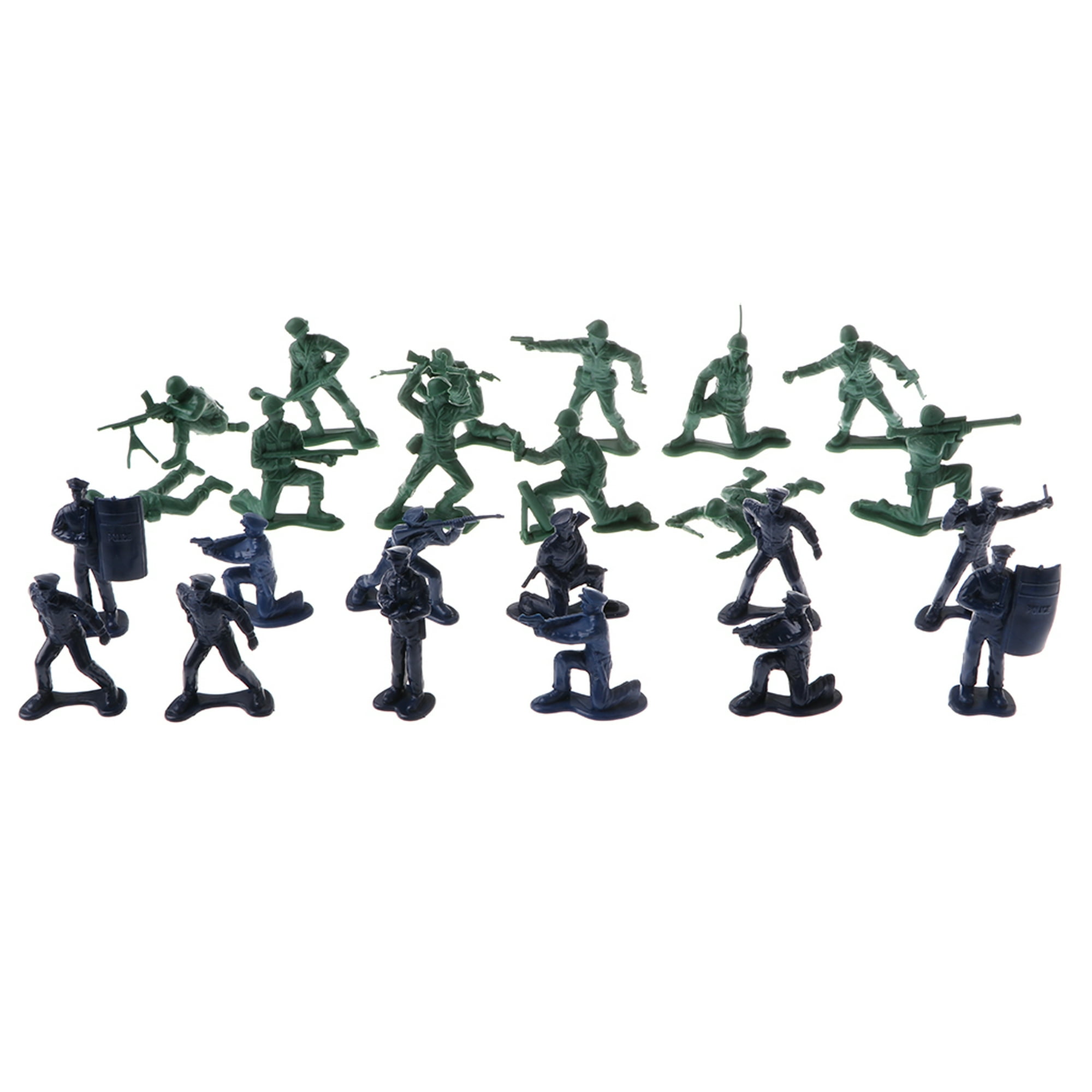 400 piezas clásicas de plástico ejército hombres multicolor mini soldado  figuras