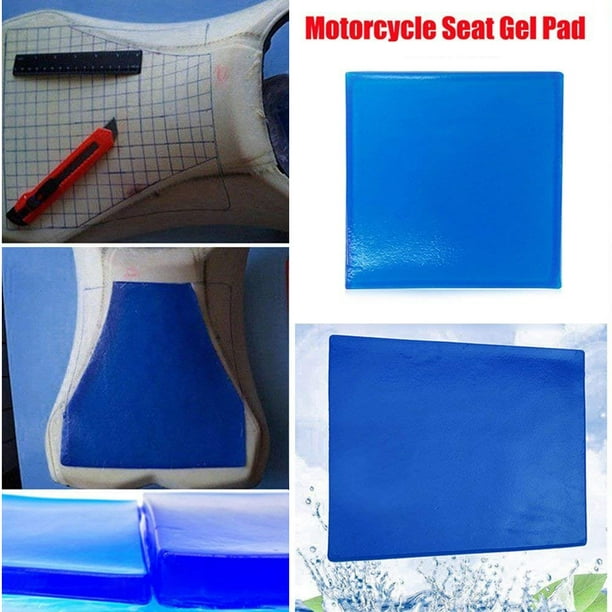 Almohadilla de gel para asiento de motocicleta, alfombrilla de
