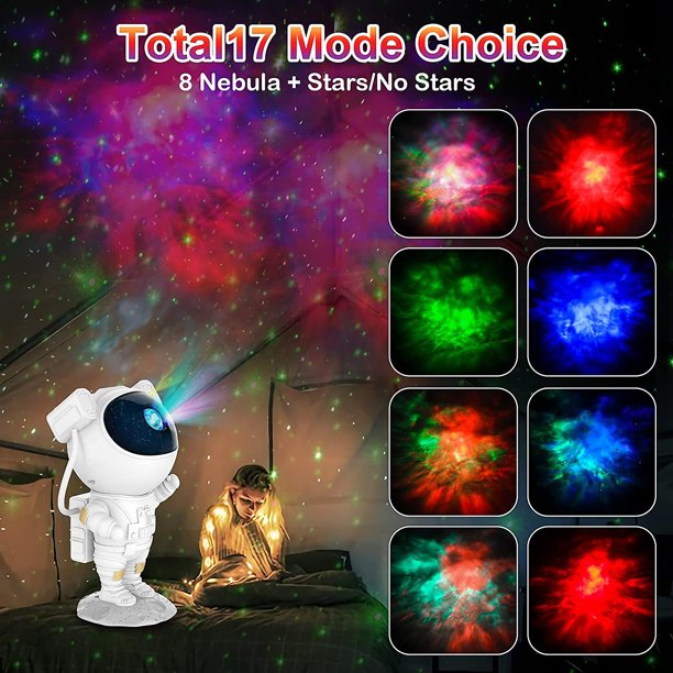 Astronaut Galaxy Projector Starry Sky Night Light, Astronaut Star Projector  con nebulosa, temporizador y control remoto, lámpara estrellada para  dormitorio y proyector de techo TUNC Sencillez