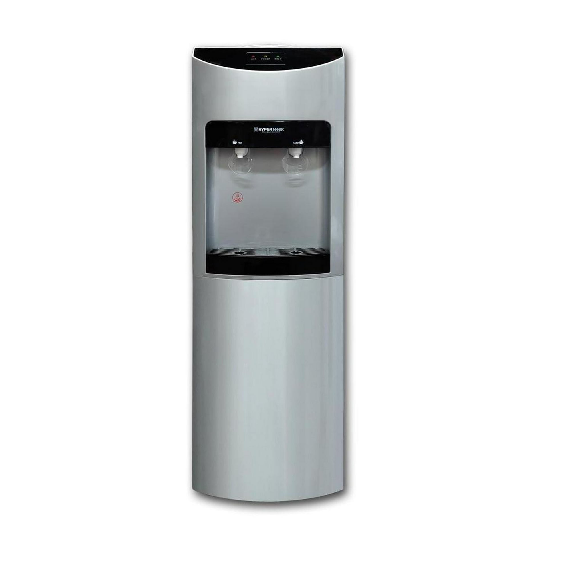 Dispensador de agua de carga superior de 5 galones, dispensador eléctrico  vertical de agua fría y caliente con gabinete de almacenamiento, bloqueo de